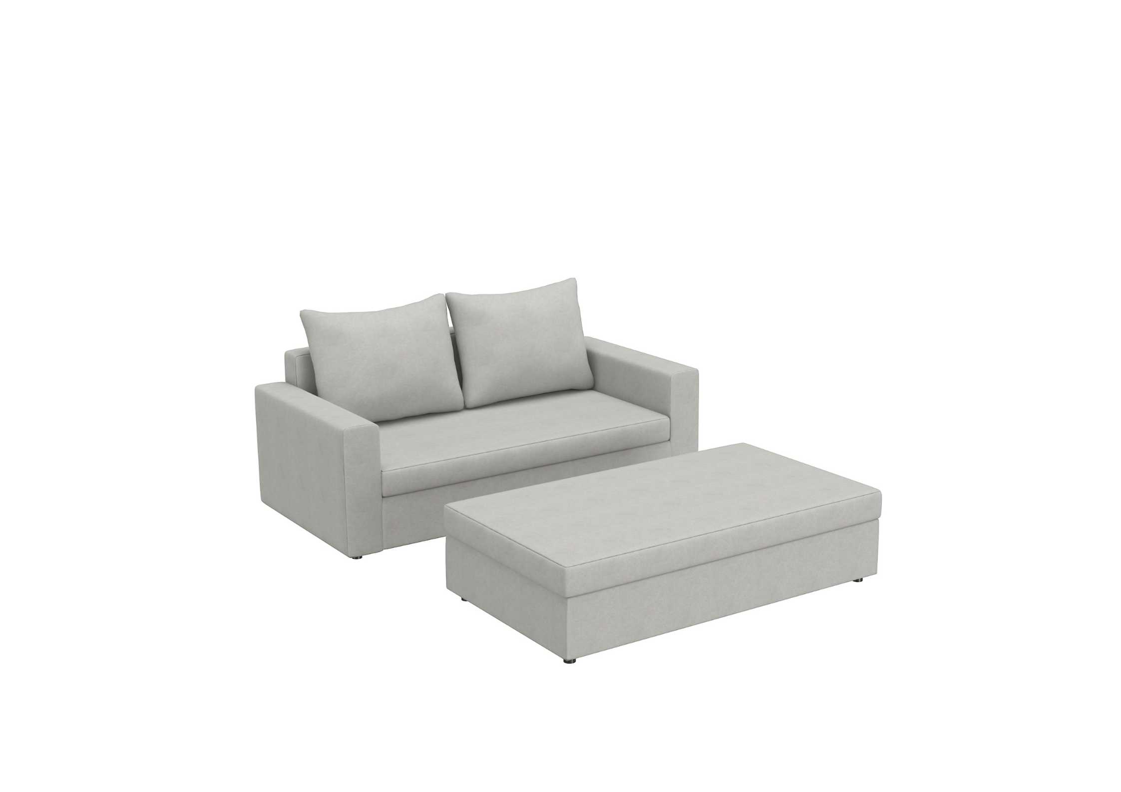 Mała szara sofa rozkładana